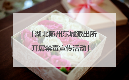 湖北随州东城派出所开展禁毒宣传活动