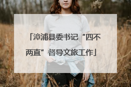漳浦县委书记“四不两直”督导文旅工作