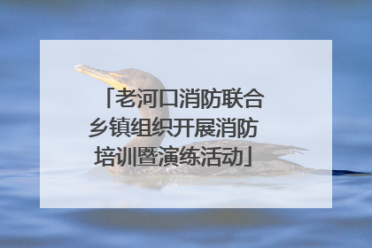 老河口消防联合乡镇组织开展消防培训暨演练活动