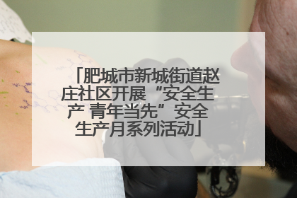 肥城市新城街道赵庄社区开展“安全生产 青年当先”安全生产月系列活动