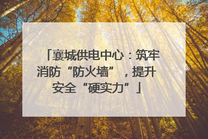 襄城供电中心：筑牢消防“防火墙”，提升安全“硬实力”