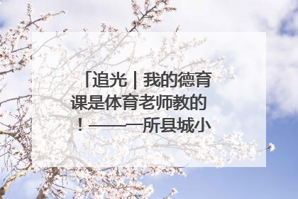 追光｜我的德育课是体育老师教的！——一所县城小学的思政课改革