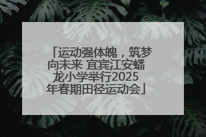 运动强体魄，筑梦向未来 宜宾江安蟠龙小学举行2025年春期田径运动会