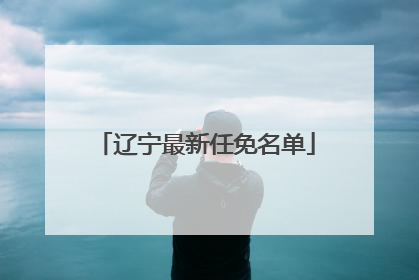辽宁最新任免名单