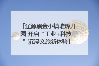 辽源黑金小镇璀璨开园 开启“工业+科技”沉浸文旅新体验