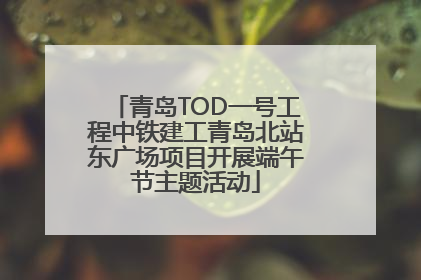 青岛TOD一号工程中铁建工青岛北站东广场项目开展端午节主题活动