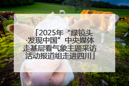 2025年“绿镜头·发现中国”中央媒体走基层看气象主题采访活动报道组走进四川