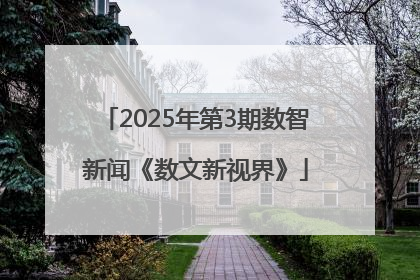 2025年第3期数智新闻《数文新视界》