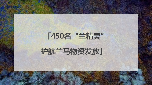 450名“兰精灵”护航兰马物资发放