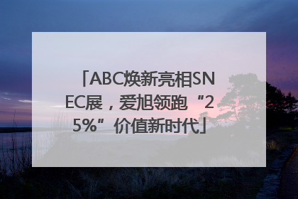 ABC焕新亮相SNEC展，爱旭领跑“25%”价值新时代